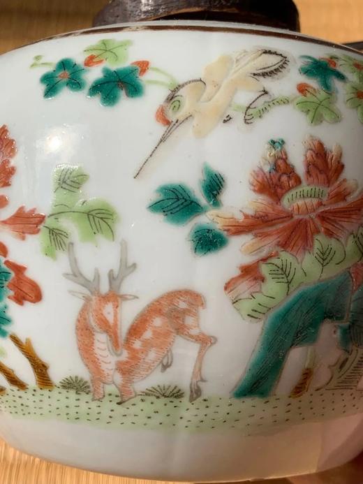 粉彩绘花果纹烧蓝银把茶壶，顺丰包邮 商品图14