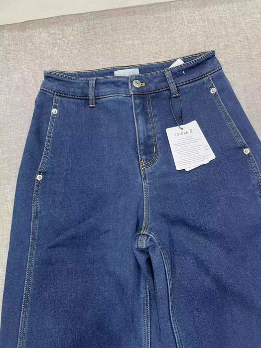 D111128女装2025秋冬加绒微弹直筒长裤牛仔裤 商品图14