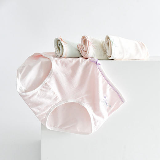 4条69包邮！中大童少女内裤女童三角裤盒装大童150-175内裤短裤 100%棉裆 商品图2