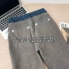 D111132秋冬2025新款裤子高腰修身显瘦加绒喇叭裤 商品缩略图12