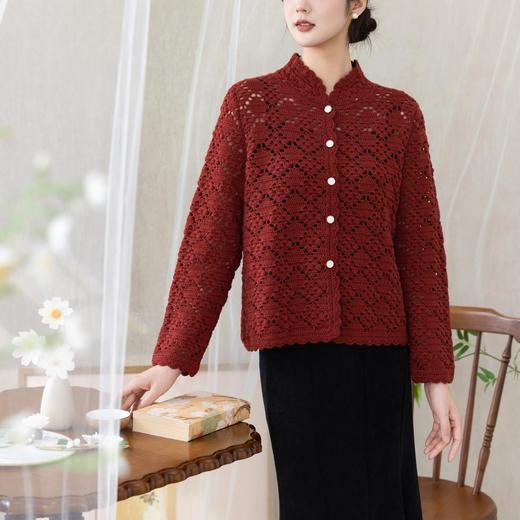 苏苏姐家思桐开衫手工diy钩针编织羊毛线外套毛线团上衣材料包 商品图1