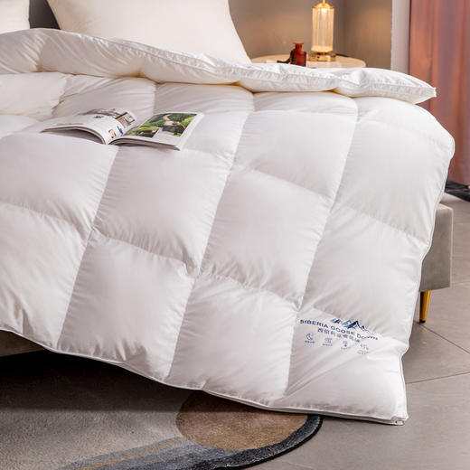 绝了！太暖和，轻如云朵！【西伯利亚进口白鹅绒】恒源祥 高端静音鹅绒被 精选腹部大朵绒 立体填充 被面静音 1件充绒量相当于8件羽绒服 抵御西伯利亚的严寒（单被子，送礼袋） 商品图3