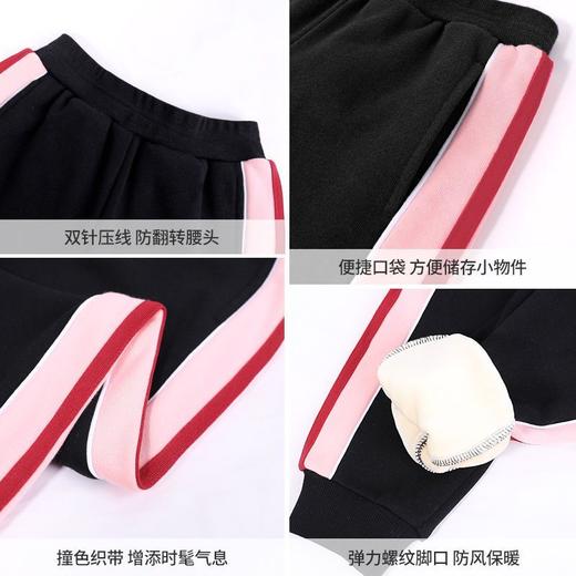 迪士尼女童加绒裤子一体绒外穿运动裤儿童裤子秋冬女孩厚网红冬装 商品图8