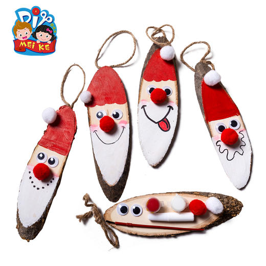 圣诞树创意手工diy圣诞树装饰圣诞木质挂牌儿童幼儿园制作材料包 商品图4