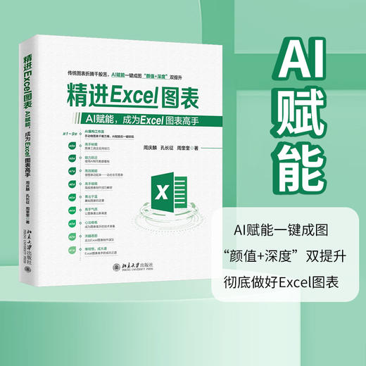 精进Excel图表：AI赋能，成为Excel图表高手 周庆麟 孔长征 周奎奎 著 北京大学出版社 商品图1