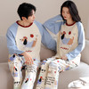 希燕茵卡通情侣睡衣秋季圆领套头长袖长裤家居服宽松休闲男女可外穿家居XY0020★ 商品缩略图10