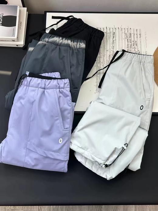 D111131松紧腰防风防泼水软壳冲锋裤户外山系滑雪裤登山裤女 商品图2