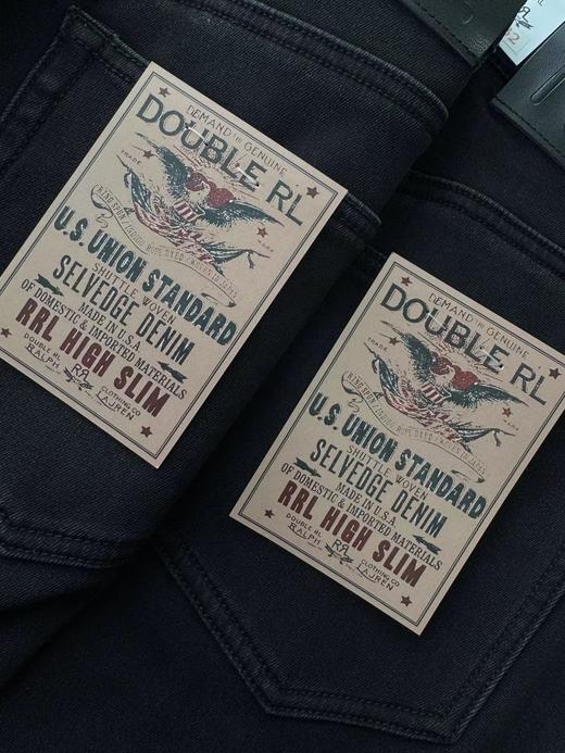 D111139秋冬季男士高腰修身加绒加厚牛仔裤 商品图9