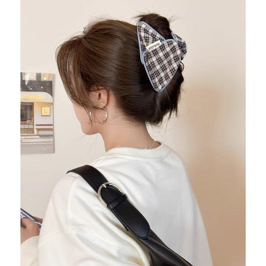 复古网红撞色气质学院风格子三角抓-纪念日百货门店同款167446143 商品图3