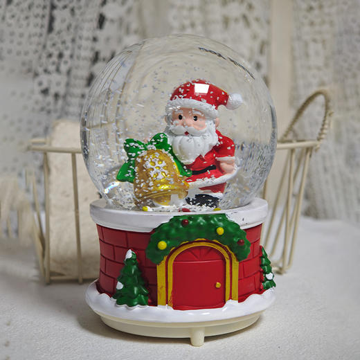 【礼物季】金灿圣诞80#创意玻璃水晶球八音盒圣诞礼品-纪念日百货门店同款167447664 商品图1