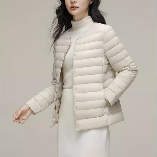 裁缝学苑AH85轻薄羽绒服纸样女装短款新款圆领内胆外套上衣样板 商品图4