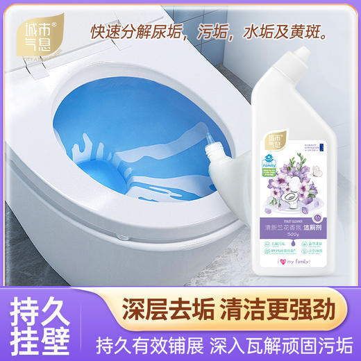 城市气息 清新兰花香氛洁厕剂500g/瓶 商品图13
