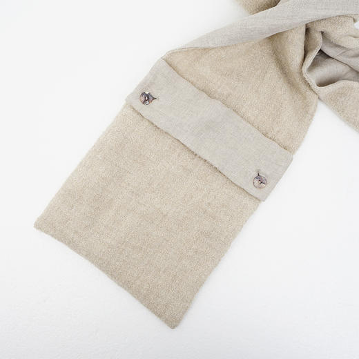 山也 郝 毛麻船桨围巾 商品图1