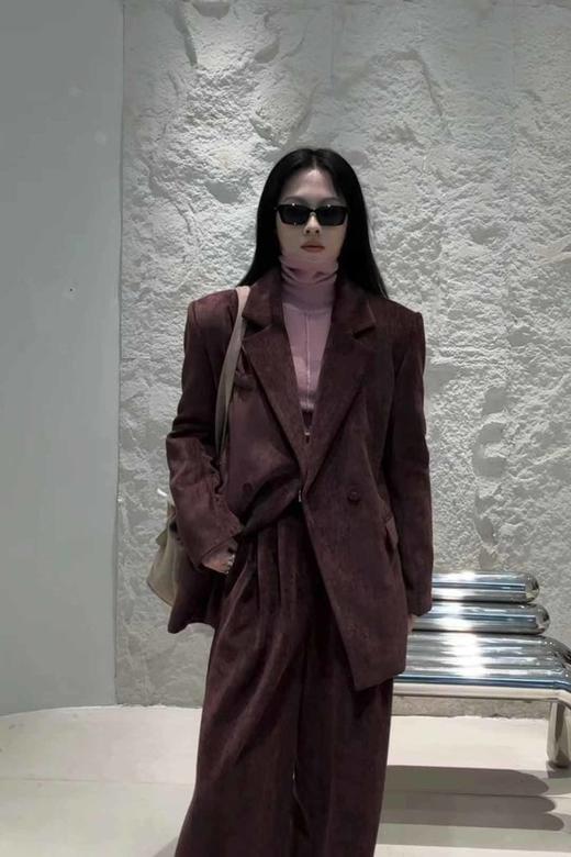 Kai & Kiera 加棉加厚韩系简约风气质通勤西装外套 21320 商品图1