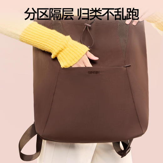 SIINSIIN多背法托特包双肩背包2025新款单肩斜挎包通勤大容量包包 商品图3