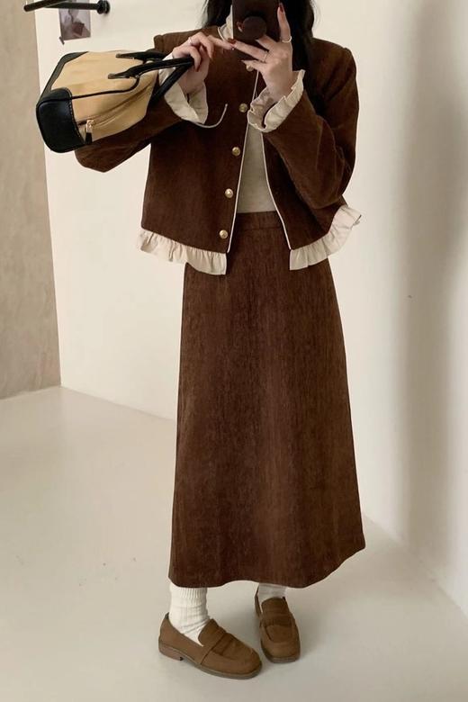 Le Malene 气质轻奢木耳边时尚小香风套装 21285 商品图8