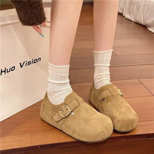 【一脚蹬加绒勃肯鞋丨半拖全包可选】厚底设计，防滑增高！万能百搭，上脚显瘦、质感细腻！柔软舒适，包容性强，日常通勤无压力！【kH-X】 商品图5