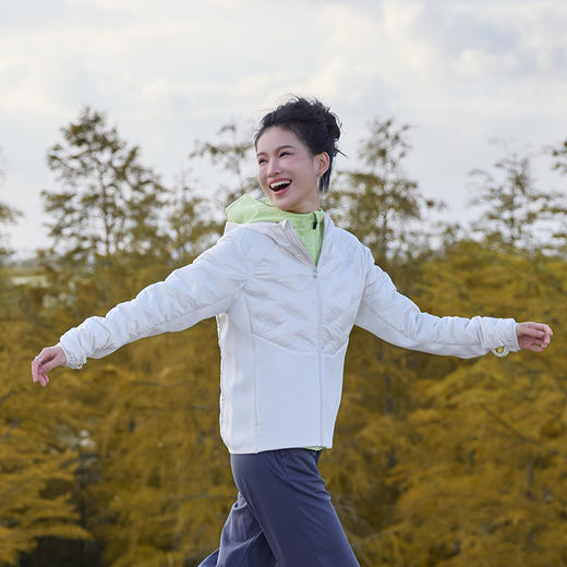 多威新品拼接保暖休闲运动男款户外跑步女轻薄羽绒服2452202 商品图5