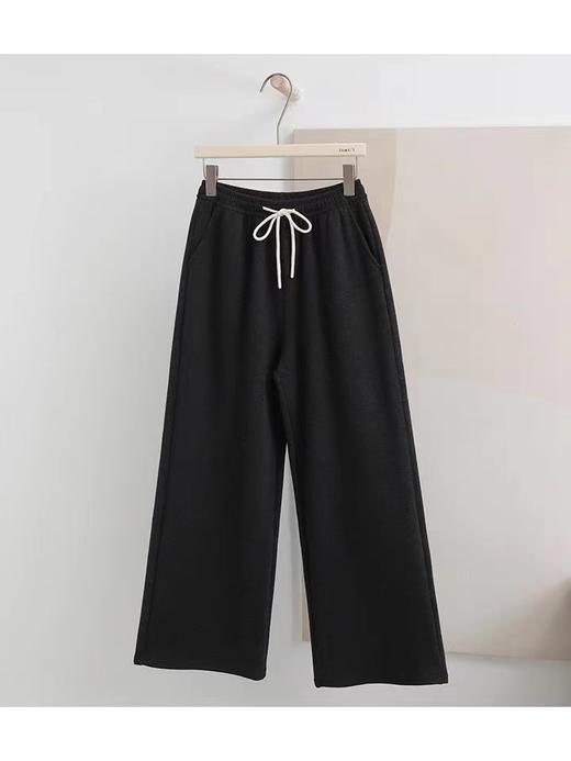 D111130加绒糯米休闲裤女2025新款保暖加厚宽松阔腿长裤子 商品图12