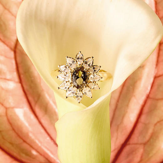 北京仓｜Agapee-Calia-青色 锤纹 锆石 戒指［法国设计师］ 商品图2