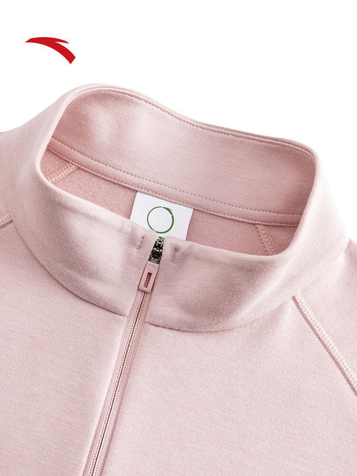 安踏（ANTA）半拉链长袖针织衫 女秋冬新款保暖纯色百搭运动上衣162546406N 商品图4