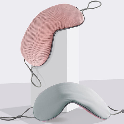 双面睡眠眼罩遮光眼罩温凉两面遮光可调节大小男女通用透气护眼罩 商品图0