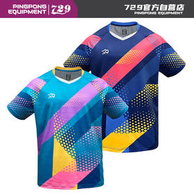 友谊729 乒乓球T恤短袖上衣比赛服YDT-25011 男士女士乒乓球运动透气吸汗比赛训练队运动服