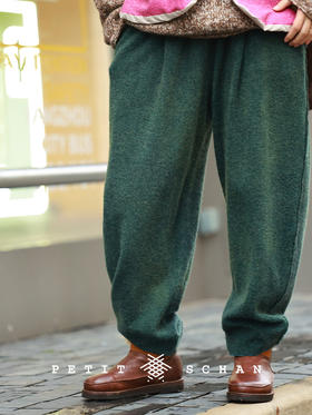 PETIT SCHAN小闪 CLO#964 Gleanings from the Deep 深海拾遗 骆驼绒羊毛手工染萝卜裤