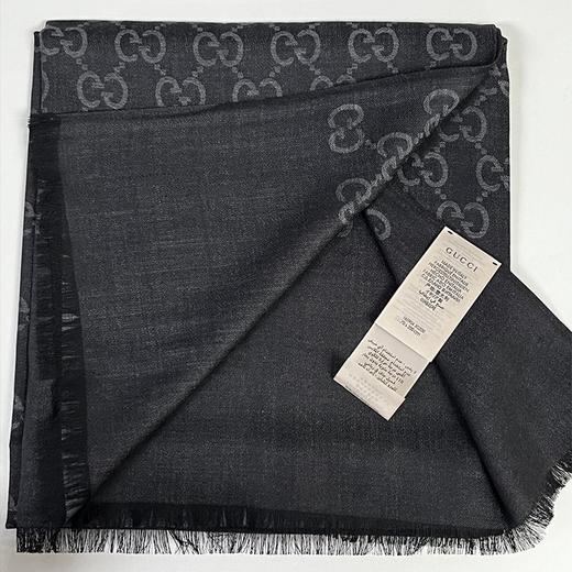 【送礼盒礼袋】Gucci古驰织花羊毛真丝围巾  香港直邮 商品图11