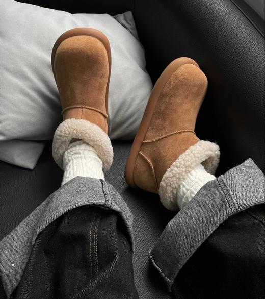 老米优品🎈 人手一双小土豆来啦！磨砂牛皮+羊毛一体《小土豆羊羔毛保暖勃肯鞋/雪地靴》加绒加厚保暖耐磨！ 商品图9