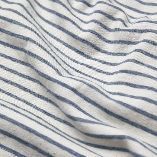 ROMI STUDIO索罗娜天丝舒适蓝白条纹印花长袖打底上衣 RWCASU6224 商品图4