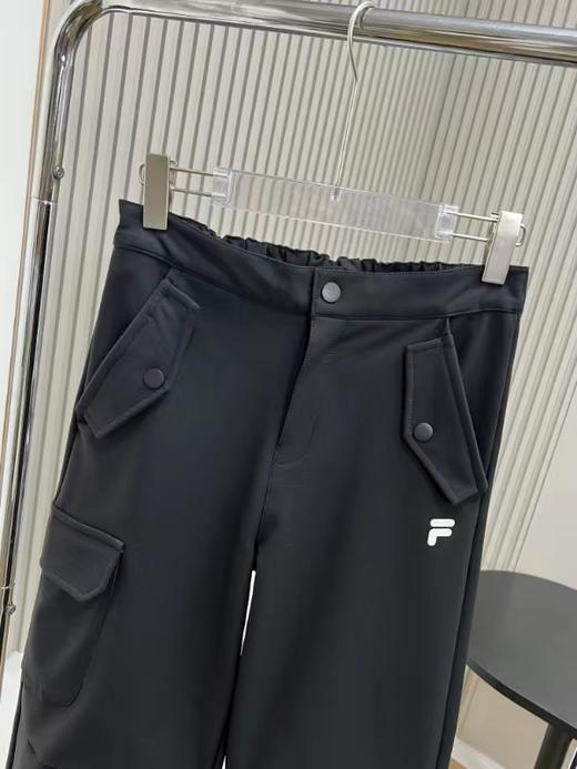 D111115潮牌梭织长裤女2025冬季加绒新款宽松工装裤降落伞裤 商品图4