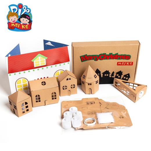 圣诞节礼物手工diy温馨圣诞村制作材料包儿童幼儿园创意装饰品 商品图2