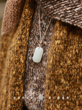 PETIT SCHAN小闪 JEW#031 White Jade Cake 白玉糕 顶俄巴莎一级白和田玉小无事牌