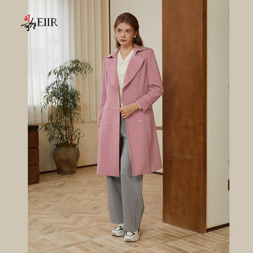 司歌收腰长袖风衣单排扣R921003X 商品图4