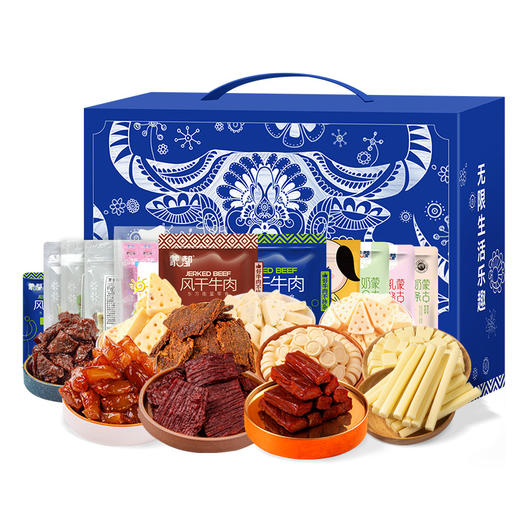 内蒙古蒙都元气粮蓝银礼盒1400g 商品图3