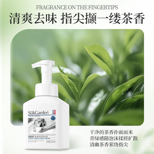 【分仓直发包邮】SukGarden蔬果园茶香泡泡洗手液500ml*3瓶 商品图6
