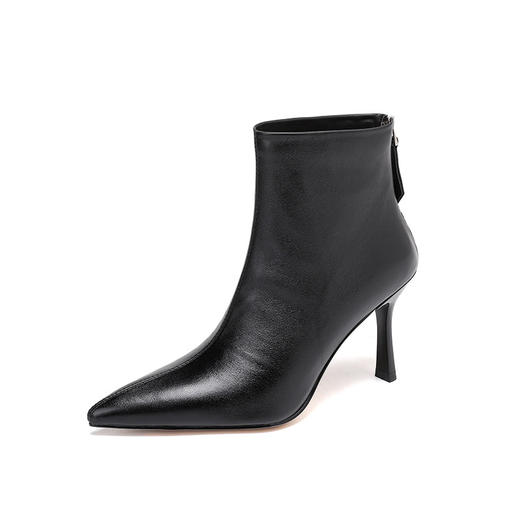 OLD 569尖头短靴高跟鞋子法式气质时尚显瘦马丁靴 商品图4