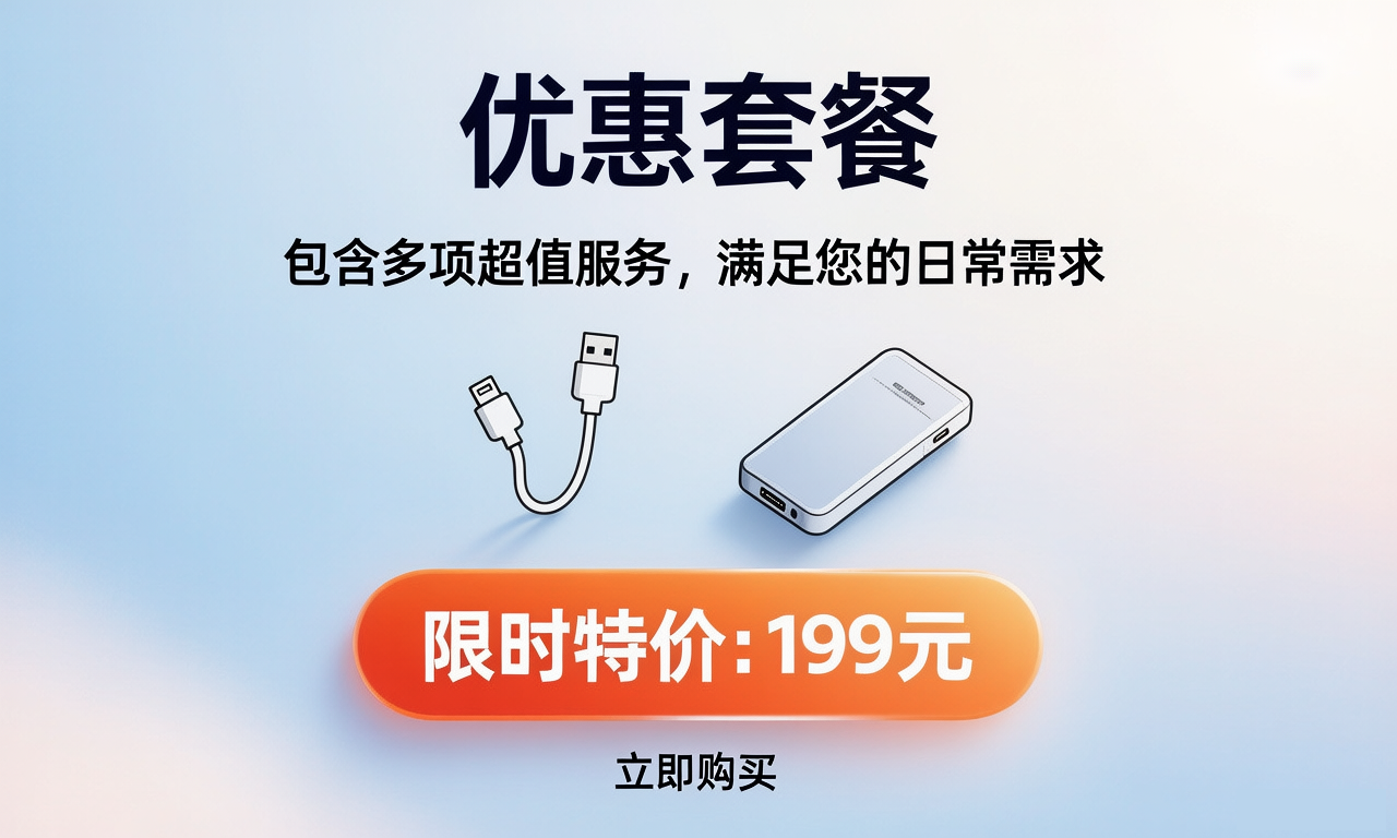 优惠套餐--专属于你的随身能量包