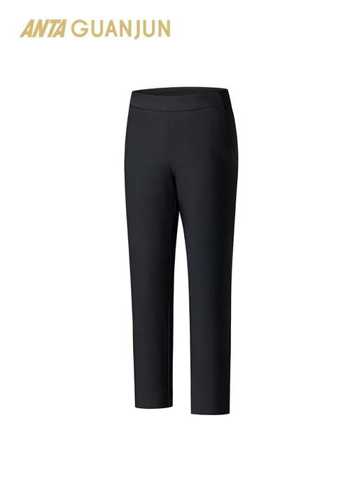 安踏冠军全天候丨轻暖绒针织裤女士冬季防泼水保暖加绒长裤162540301 商品图0