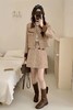 amadella 卡其色撞色优雅小香风套装 21349 商品缩略图0