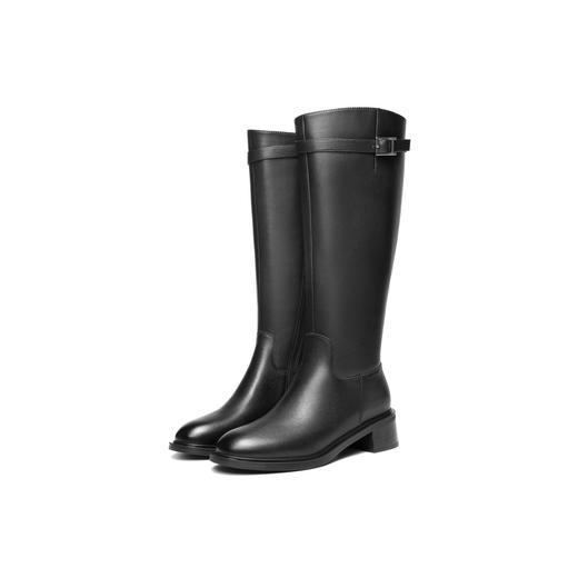 BF楼百丽双子星厚底长筒靴骑士靴女2025冬季新款真皮高筒靴F2X1DDG5 商品图4