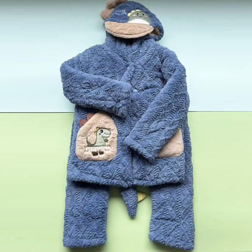 儿童冬季家居服套装加厚绒套【FB22762】 商品图0