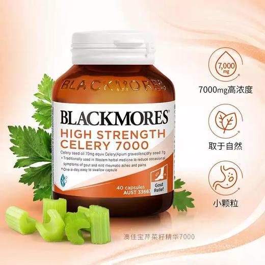 BLACKMORES澳佳宝芹菜籽尿酸7000 40片西芹籽呵护父母关节高浓度 商品图0