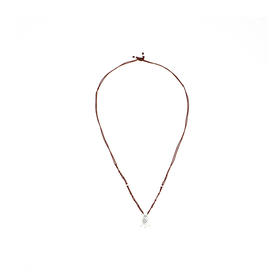 EnSage 925银 格纹银袋编绳项链