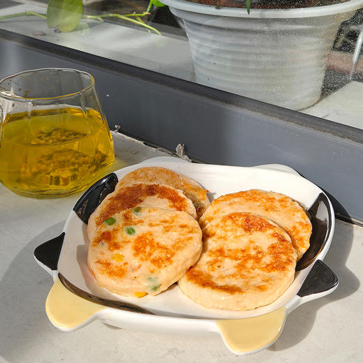 大黄鲜森三文鱼饼玲珑马蹄口味/鲜萃时蔬饼 240g*3包 商品图3