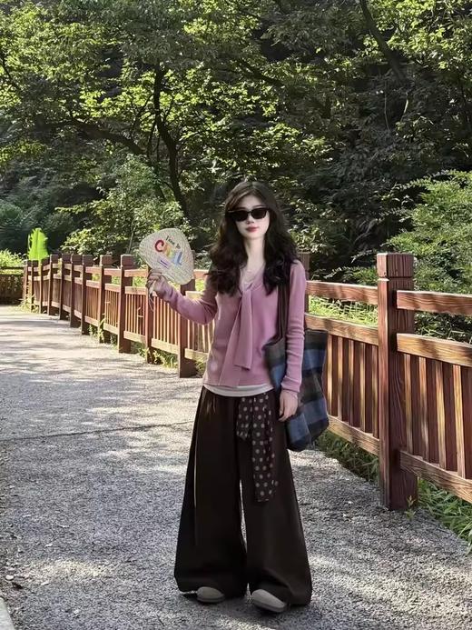 设计感飘带假两件可露丽羊毛针织衫 商品图3