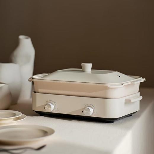 olayks立时 分体多功能料理锅4L（配大鸳鸯火锅）OLK-MC01 商品图0