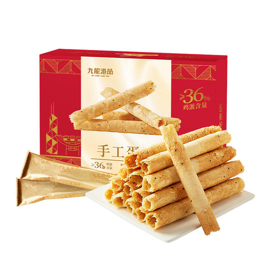 【舌尖上的美味❗️老式手工鸡蛋卷】甄选品质原料，传统工艺制作，不含反式脂肪酸，营养美味无负担，酥松香脆，早餐代餐下午茶休闲茶点小吃，传统健康轻食糕点零食L-d 商品图4