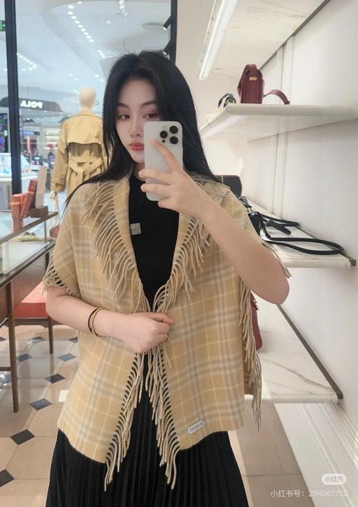 BBR新款蜈蚣巾流苏羊绒羊毛围巾  男女同款 商品图11